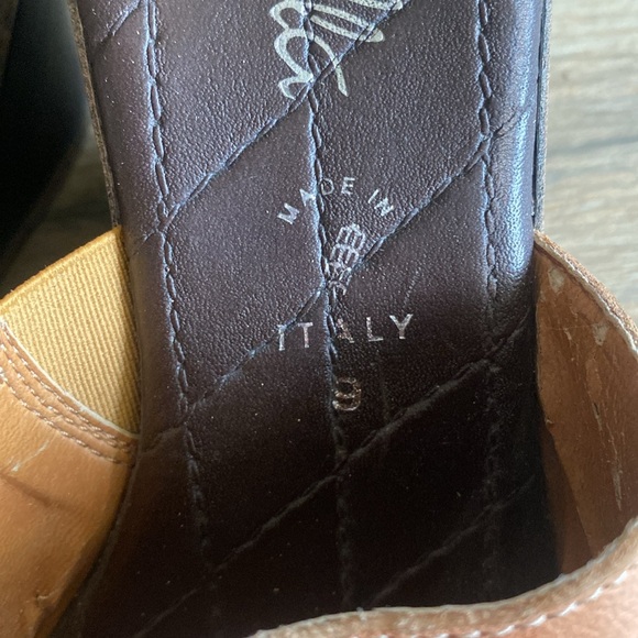 Toscanella Brown Leather Wedges - Picture 5 of 6